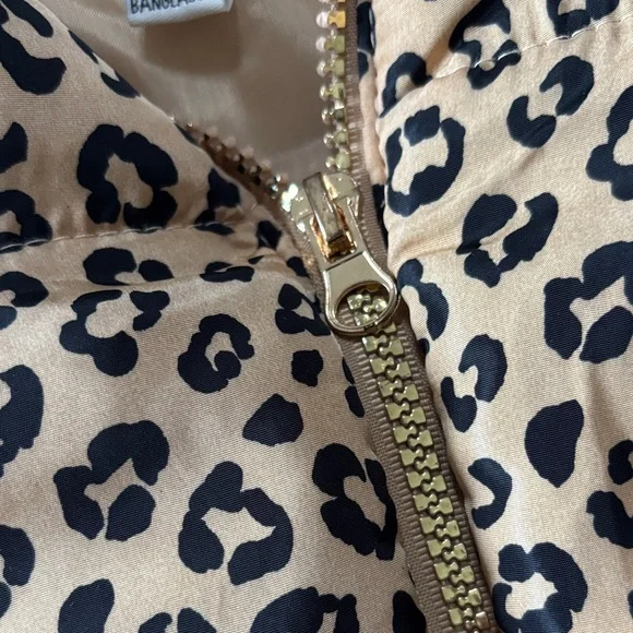 Derek Heart Girls Leopard Print Puffer Vest - Size 10 - Picture 3 of 7